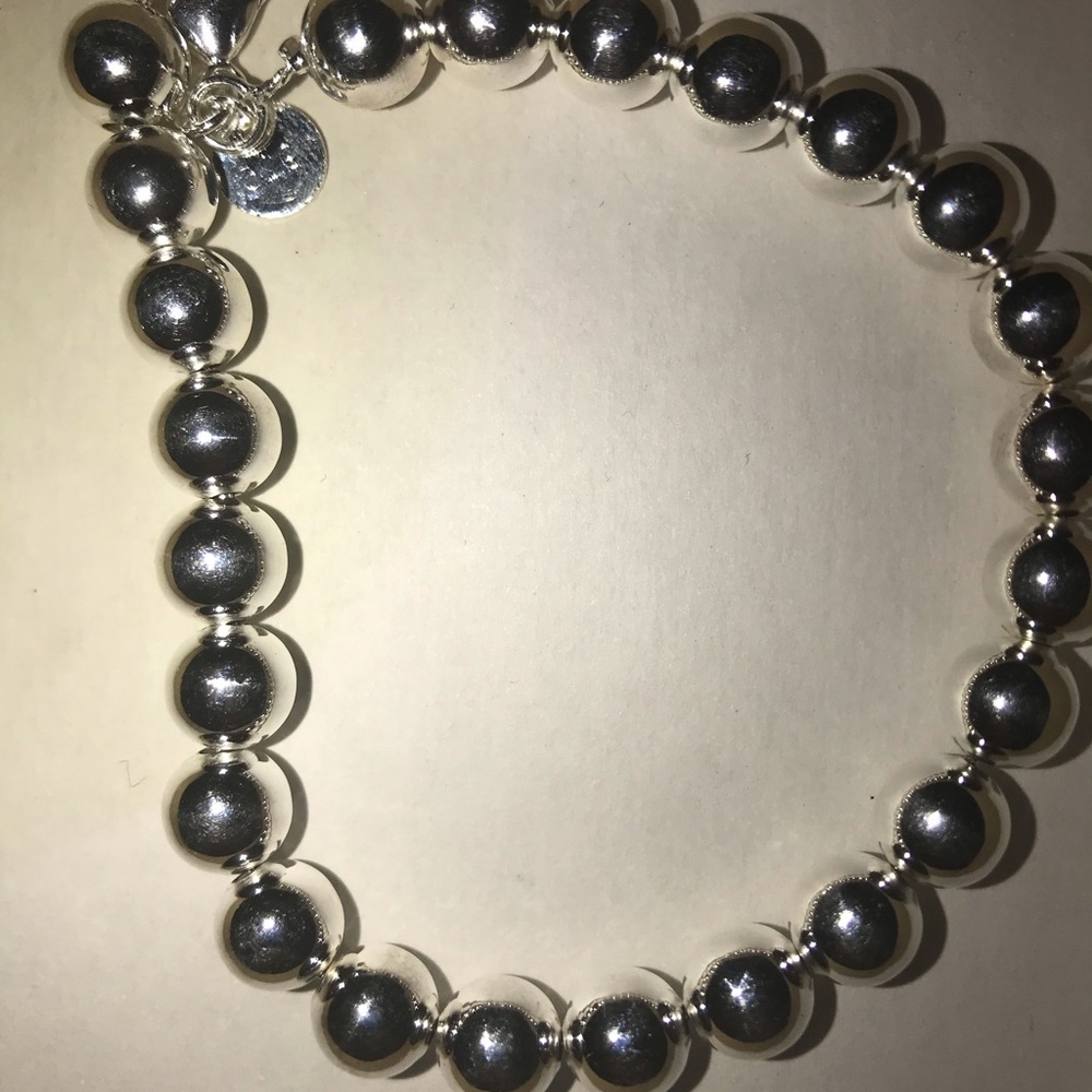 Authentic Sterling Silver Beaded Bracelet